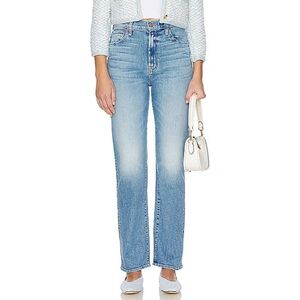 MOTHER Light Blue Straight-Leg Jeans